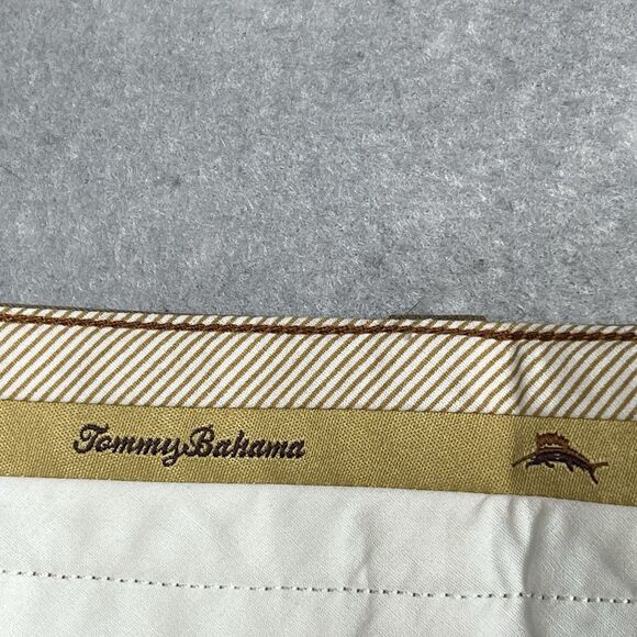 Tommy Bahama Pants Mens Size 36 Beige Silk Dress Pants Slacks Pleated Pockets me - Picture 10 of 12